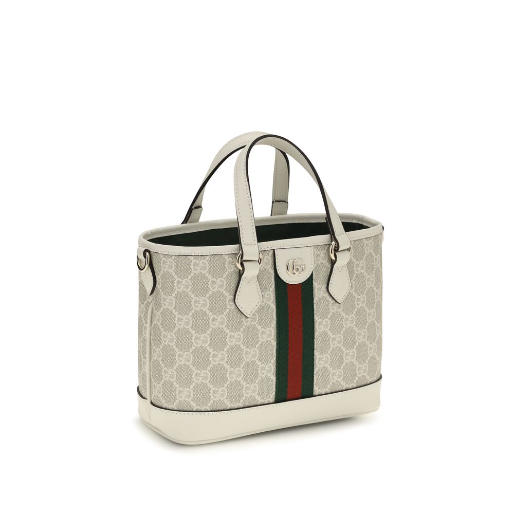 Gucci Weiße Stoff-Schultertasche
