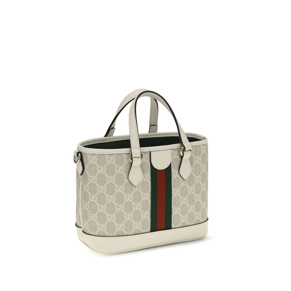 Gucci Weiße Stoff-Schultertasche