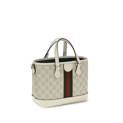 Gucci Weiße Stoff-Schultertasche