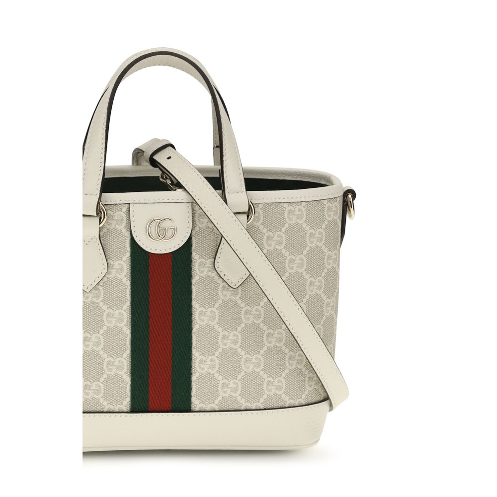Gucci Weiße Stoff-Schultertasche