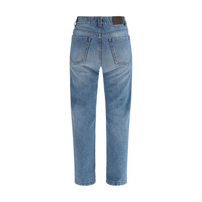 Brunello Cucinelli Blaue Baumwolljeans Denim