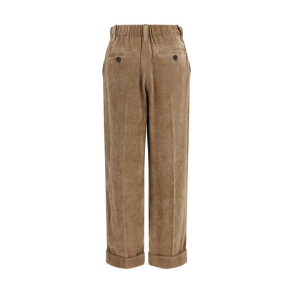 Brunello Cucinelli Braune Viskose-Freizeithose
