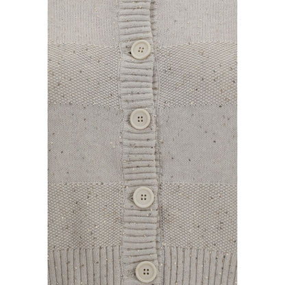 Brunello Cucinelli Beige Baumwoll-Sweatshirt