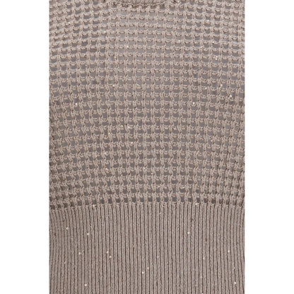 Brunello Cucinelli Beige Baumwoll-Tanktops