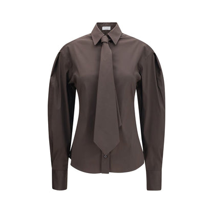 Brunello Cucinelli Braunes Baumwollhemd