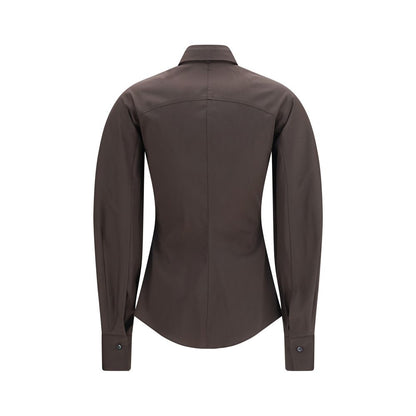 Brunello Cucinelli Braunes Baumwollhemd