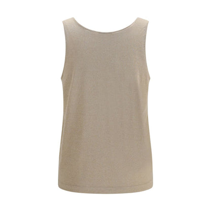 Brunello Cucinelli Beige Kaschmir-Tanktop ohne Ärmel