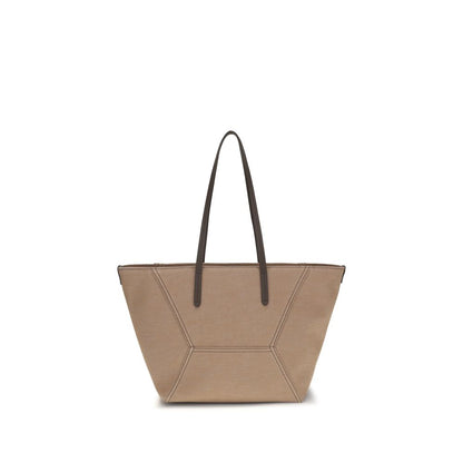 Brunello Cucinelli Beige Cotton Handbag