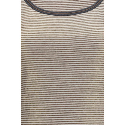 Brunello Cucinelli Beige Leinen-Tanktops