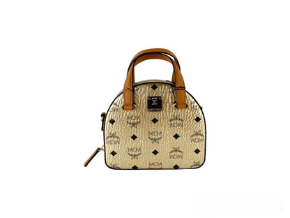 MCM Half Moon Mini Round Top Henkeltasche Umhängetasche