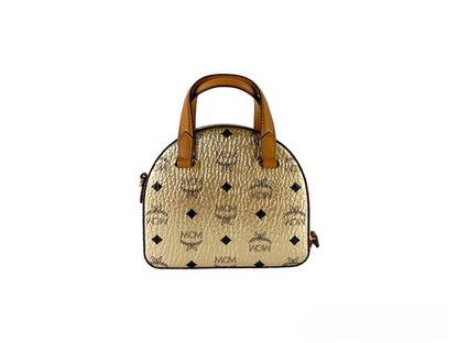 MCM Half Moon Mini Round Top Henkeltasche Umhängetasche
