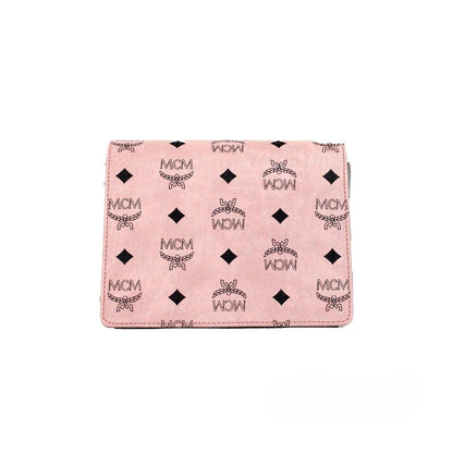 MCM Signature Patricia Leder Mini Flap Lock Umhängetasche