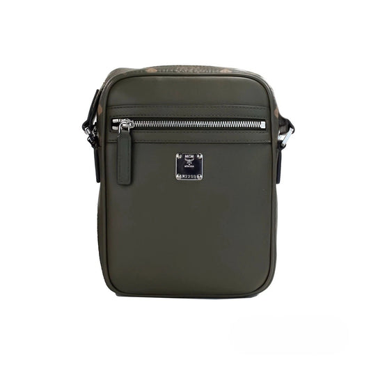 MCM Visetos Leder Kamera Crossbody Tasche
