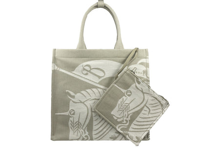 Burberry EKD Canvas Tote Bag mit Münzetui