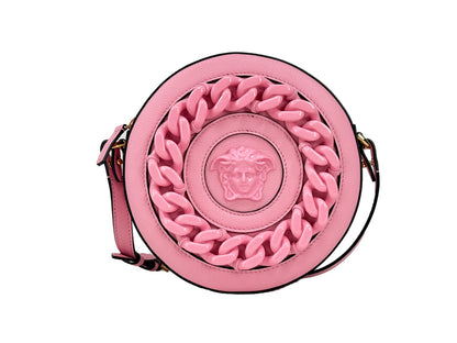 Versace Runde Disco Leder Kamera-Tasche Umhängetasche