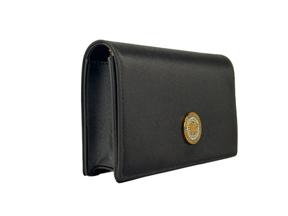 Versace Mini Chain Black Crossbody Geldbörse