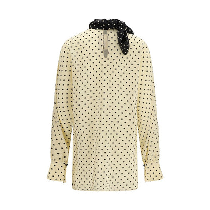 Valentino Beige Seidenbluse