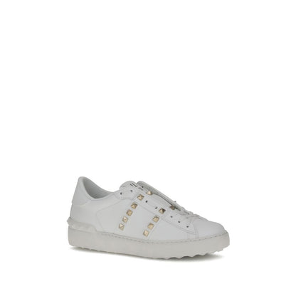 Valentino Garavani Weiße Bos Taurus Kalbsleder Athletic Sneaker