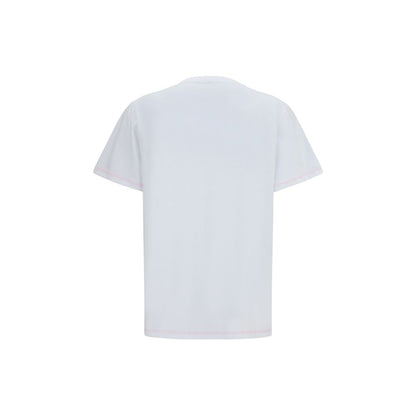 Ganni Weißes Baumwoll-T-Shirt