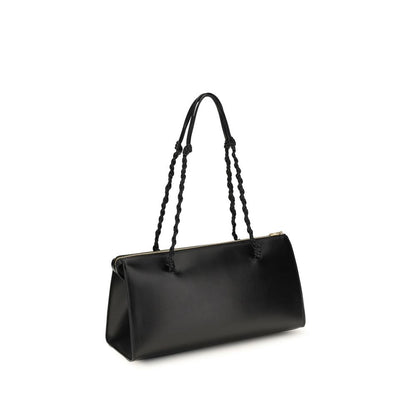 Jil Sander Schwarze Kalbsleder Bos Taurus Handtasche