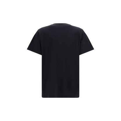 Ganni Schwarzes Baumwoll-T-Shirt