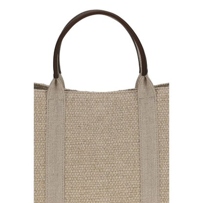 The Row Beige Stoff-Handtasche