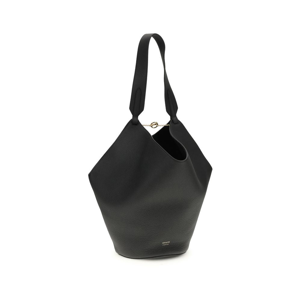 Khaite Schwarze Bos Taurus Kalbsleder Schultertasche