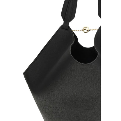 Khaite Schwarze Bos Taurus Kalbsleder Schultertasche