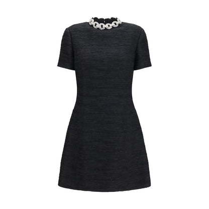 Valentino Schwarzes Baumwoll-Freizeitkleid
