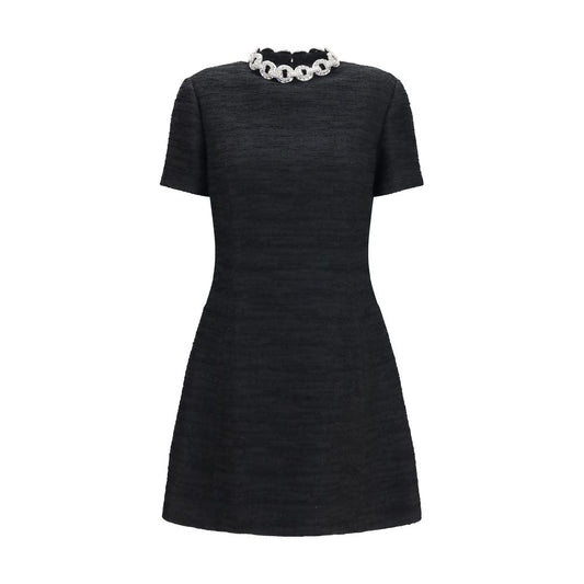 Valentino Schwarzes Baumwoll-Freizeitkleid