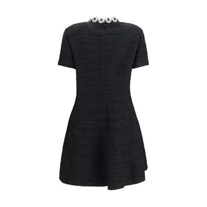 Valentino Schwarzes Baumwoll-Freizeitkleid