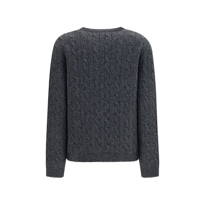 Valentino Grauer Oves Aries Wollpullover