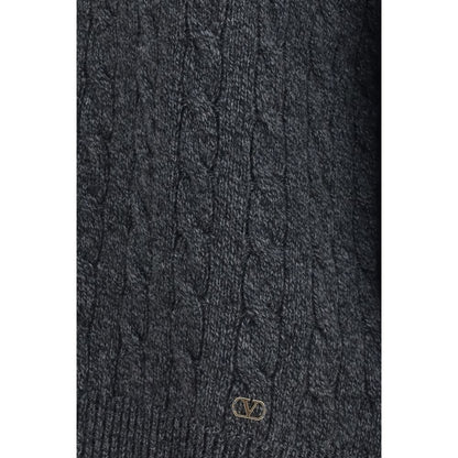 Valentino Grauer Oves Aries Wollpullover