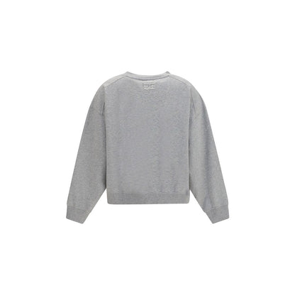 Ganni Grauer Baumwollpullover