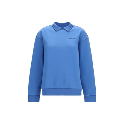 Miu Miu Blauer Baumwoll-Sweatshirt