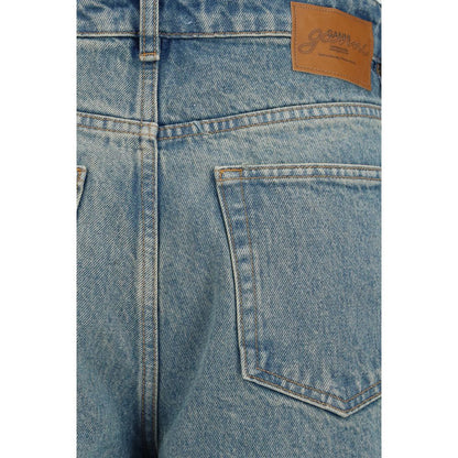 Ganni Blaue Jeans aus Baumwolle, Tapered Fit