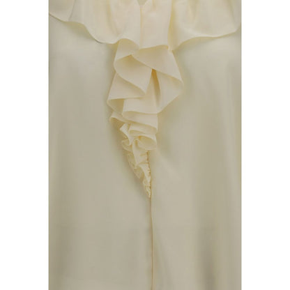 Chloé Beige Seidenbluse