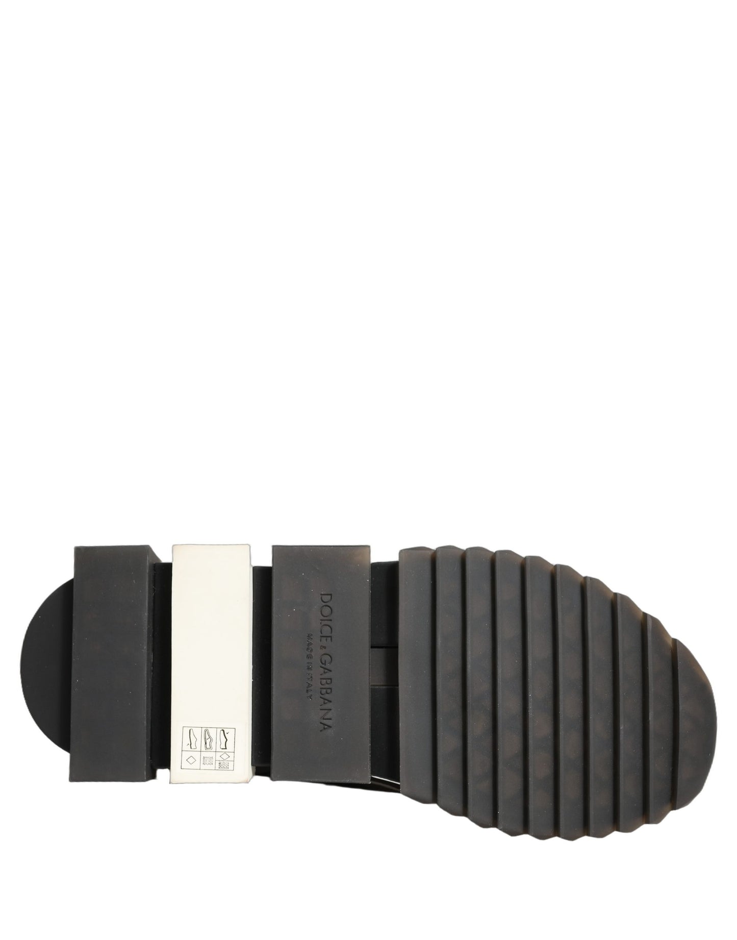 Dolce & Gabbana Schwarze und Weiße Sorrento Slip-On Logo Sneaker Schuhe