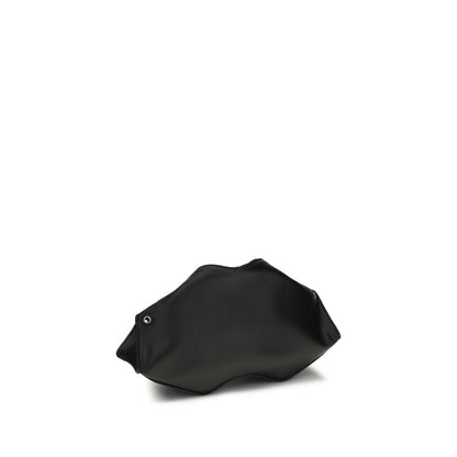 Alexander McQueen Schwarze Bos Taurus Kalbsleder Clutch