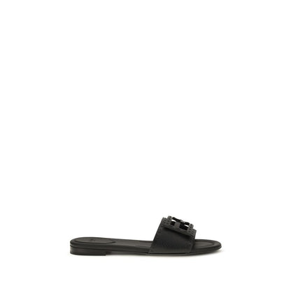 Fendi Schwarze Bos Taurus Kalbsleder-Sandalen