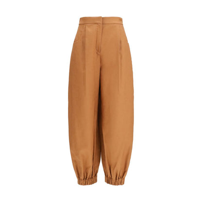 Fendi Braune Leinenhose im Casual-Look