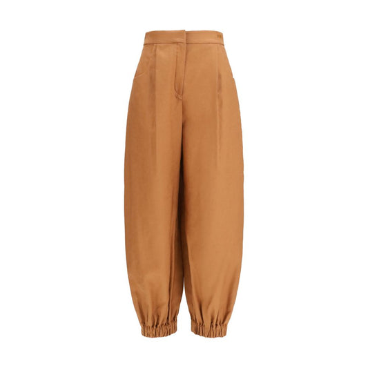 Fendi Braune Leinenhose im Casual-Look