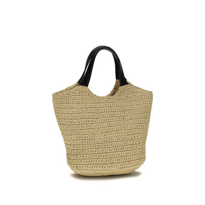 Balmain Schultertasche aus beiger Viskose