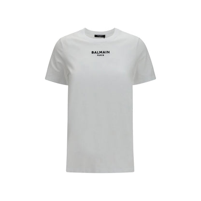 Balmain Weißes Baumwoll-T-Shirt