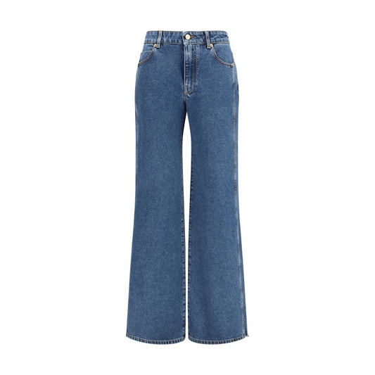 Balmain Blaue Baumwolljeans Denim