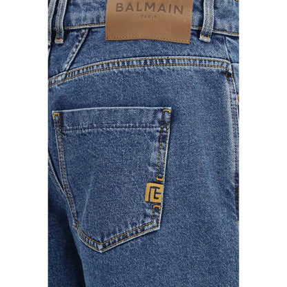 Balmain Blaue Baumwolljeans Denim