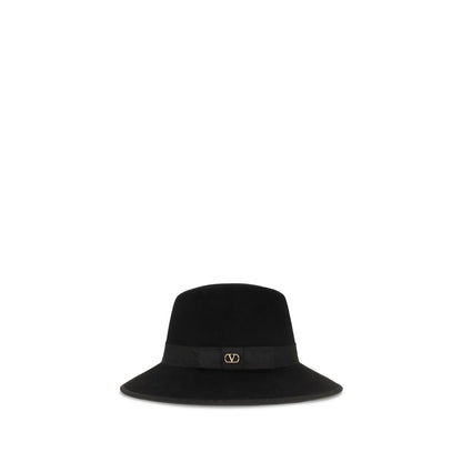 Valentino Garavani Schwarzer Baumwoll-Fedora