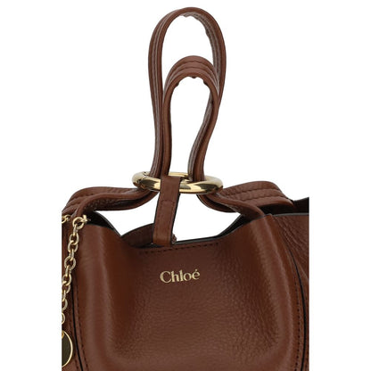 Chloé Braune Kalbsleder Bos Taurus Schultertasche