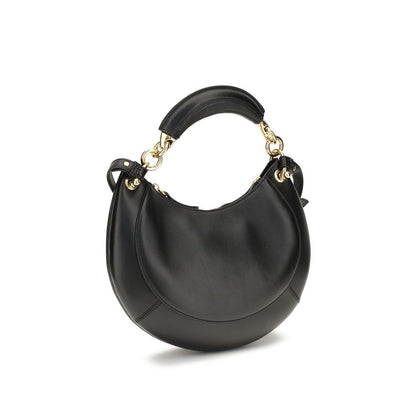 Chloé Schwarze Bos Taurus Kalbsleder Schultertasche
