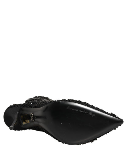 Dolce & Gabbana Black Polyester Boots